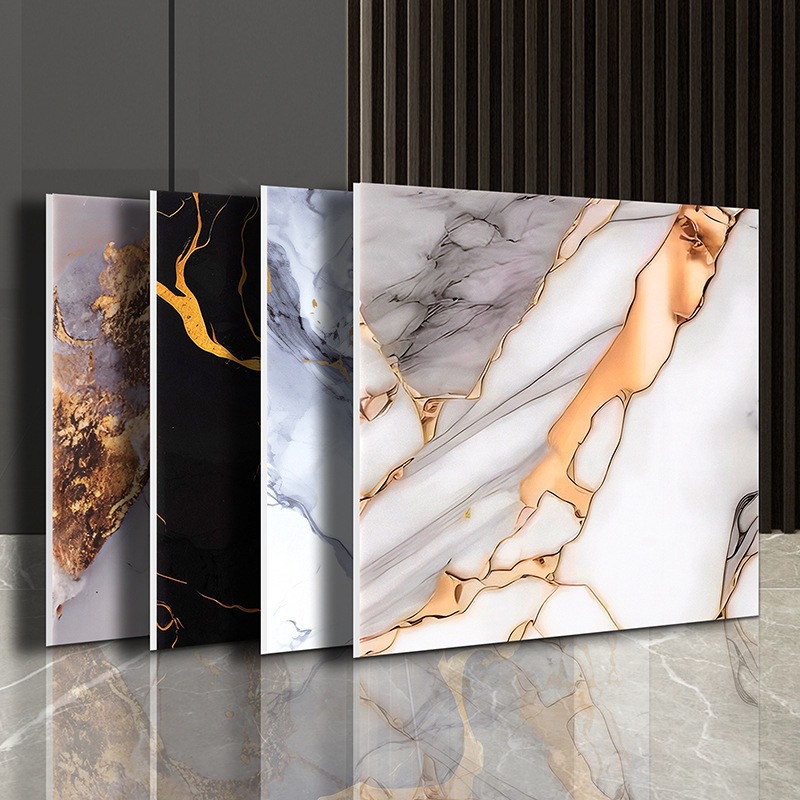 pegatinas de pared de mármol autoadhesivo impermeable 3D estereoscópica de oro imitación de azulejos de decoración pegatinas de cocina y baño