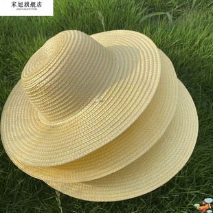 ✅ Straw Hat Men's Farmer Sun Protection Plate Wheat Straw Beach Use Outdoor Grass Large Brim Labor Hat for Fishing Men