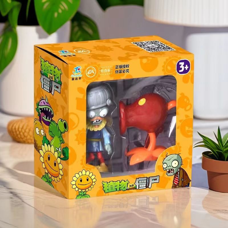 Genuino Plants vs. Zombies Toys Caja ciega Hielo Sandía Pimiento Dulce y repollo Lanzador Monopatín Noble Concha al acecho