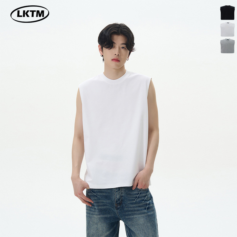 LKTM Men's# Summer Fashion Brand Solona Sleeveless Waistcoat Vest for Men and Women All-match Couple Base T-shirt LKTM Men's# Summer Fashion Brand Solona Sleeveless Waistcoat Vest for Men and Women All-match Couple Base T-shirt