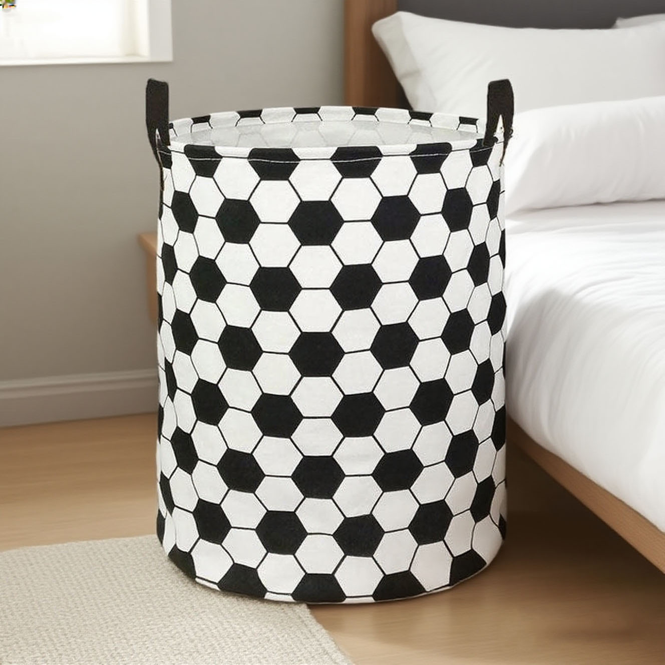 Manufacturer Wholesale Dirty Clothes Basket Fabric Dirty Clothes Basket Folding Storage Basket Dirty Clothes Doll Storage Bucket Cotton and Linen Laundry Basket