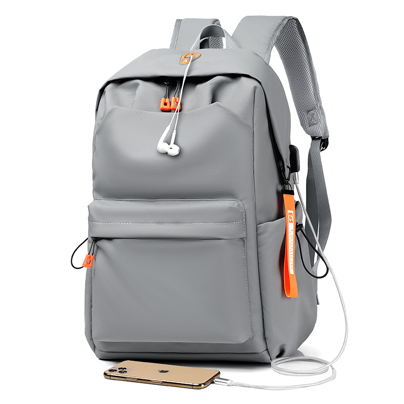 Cross-border dual-shoulder bag, new casual backpack for men, large capacity, suitable for middle and university students, travel bag, laptop bag