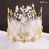 Plastic metal decorations for princess, jewelry from pearl for bride