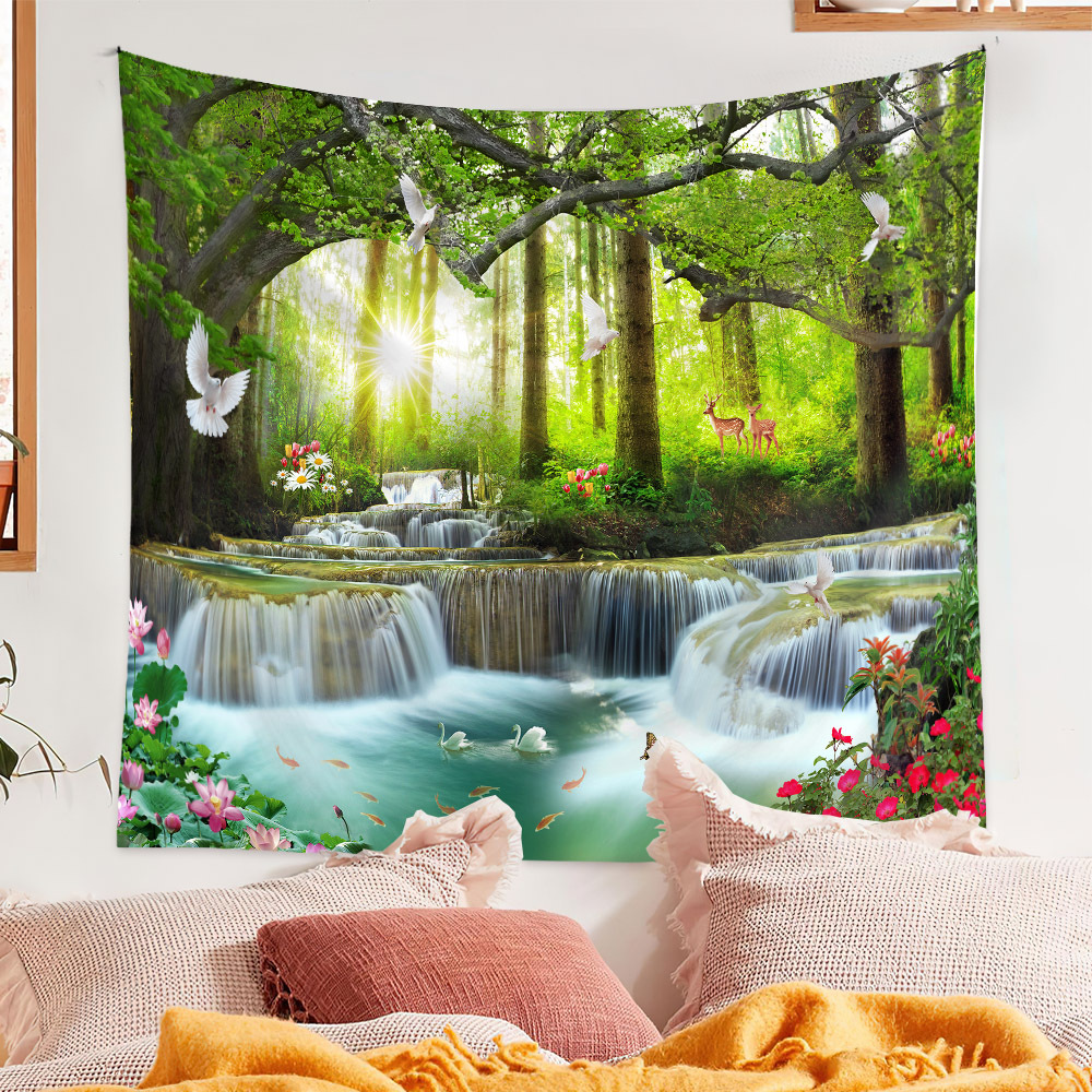 Bohemian Scenery Painting Wall Decoration Cloth Tapestry Wholesale Nihaojewelry display picture 184