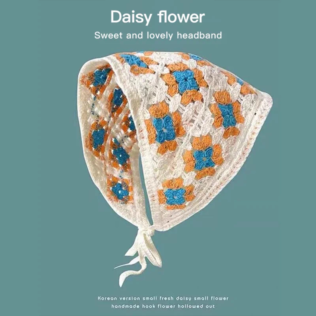 Dopamina transfronteriza Daisy toallas triangulares de punto caliente viaje dulce encantador pañuelo de estilo mujer