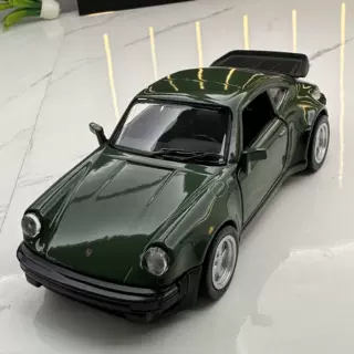 马珂垯合金1:36保时捷911Turbo复古车模回力无声光玩汽车模型摆件