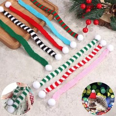 クロスボーダークリスマスのミニスカーフDIYアクセサリークリスマスの小さなスカーフブーケワインボトル装飾ニットミニスカーフ
