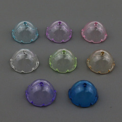 13x22mm 模造クラゲ透明風鈴カバー プリント風鈴キャップ アクセサリー DIY アクリルビーズ材料アクセサリー