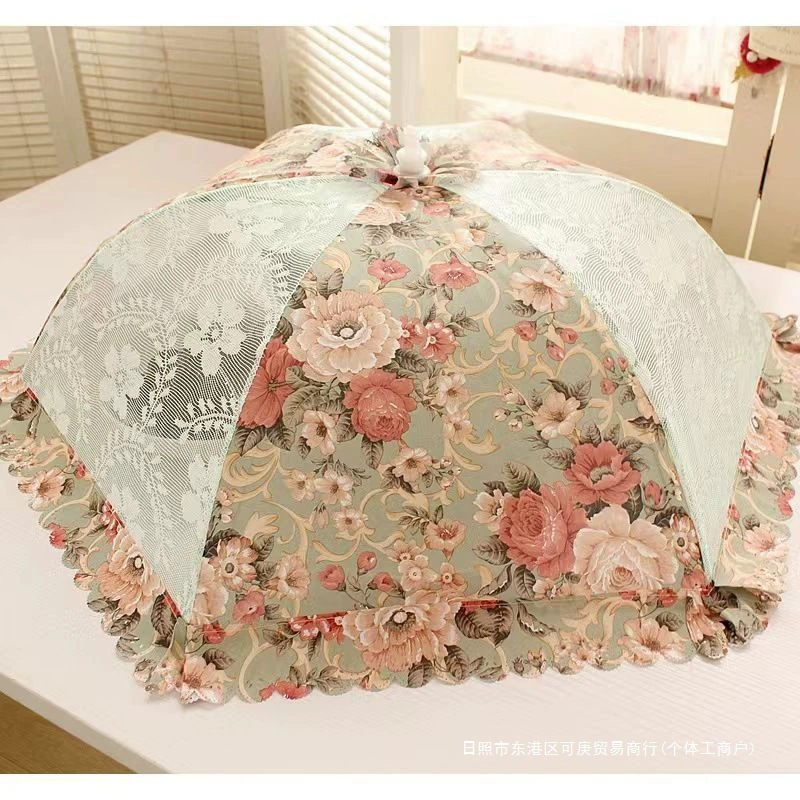 Vegetable cover 2025 new home dining table cover meal cover foldable leftovers dustproof cover rice table dust cover