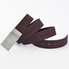 Cross -border explosion belt male rotation board buckle two leather belt pinching punching fluffy fluffy manufacturers a generation