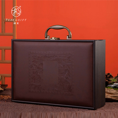 厂家直供 私藏大师白酒包装礼盒 双支茅台酒盒木质酒盒子现货批发|ru