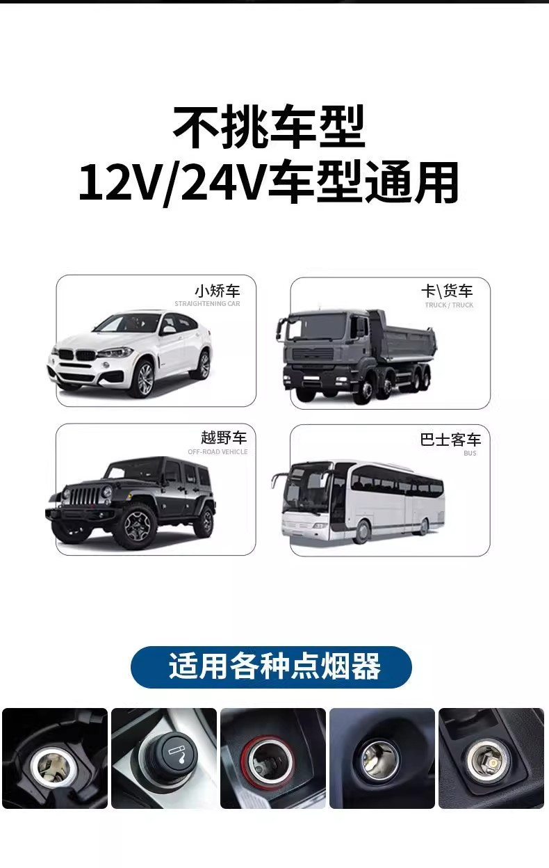New Cross-Border Car-Mounted Starry Sky Ceiling Multi-Head Phone Charger with Seven-In-One Retractable Cable, Multifunctional High-End Car Charger
