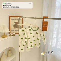 Children's autumn clothes and autumn trousers new styles of bottoming shirts and underpants for boys and girls, home clothes, baby seamless Lycra cotton suit