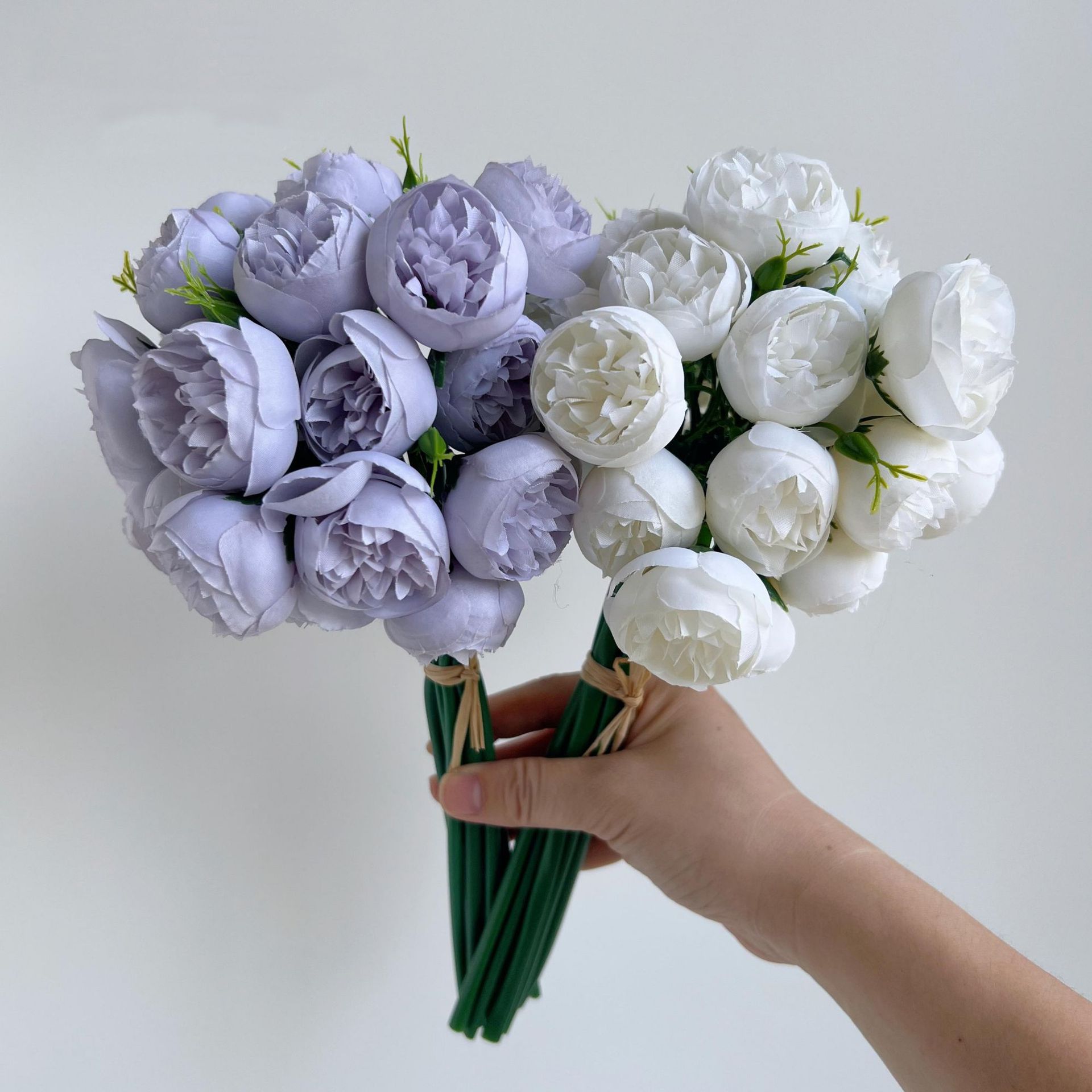 Celebrità di Internet di Natale, vendita calda di piccoli mazzi di rose artificiali, 27 piccoli calici di rose, set di fiori artificiali, decorazione per la casa_voghion.com