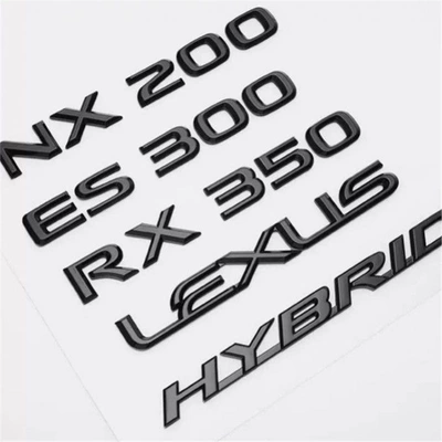 Car logo: rear emblem, and car stickers.