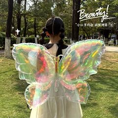 カラフルな蝶のバック装飾、誕生日パーティー、屋外写真アーティファクト、ショッピングモールのイベント用品、屋台のプロモーション卸売