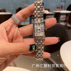 微商代発戴卓シリーズ浪家方形帯小文字板ドリル面石英鋼帯女子腕時計メーカーのソース