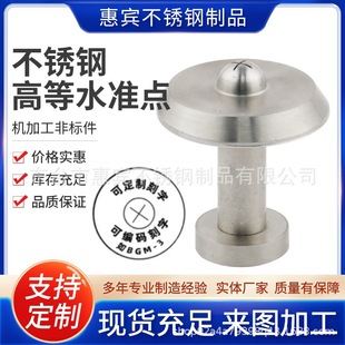 Stainless steel high level point pure copper level point settlement displacement observation point stainless steel reference point cross measuring nail
