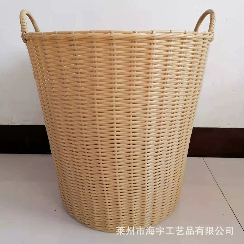 Плетеные пластиковые корзины Haiyu для спальной комнаты, стирки и игрушек, многоцветные