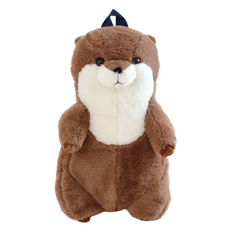 Bobby Bear Cute Soft Cute Otter Backpack Plush Toy Doll Sea Otter Pre-school Bag Cross-border Grab Doll