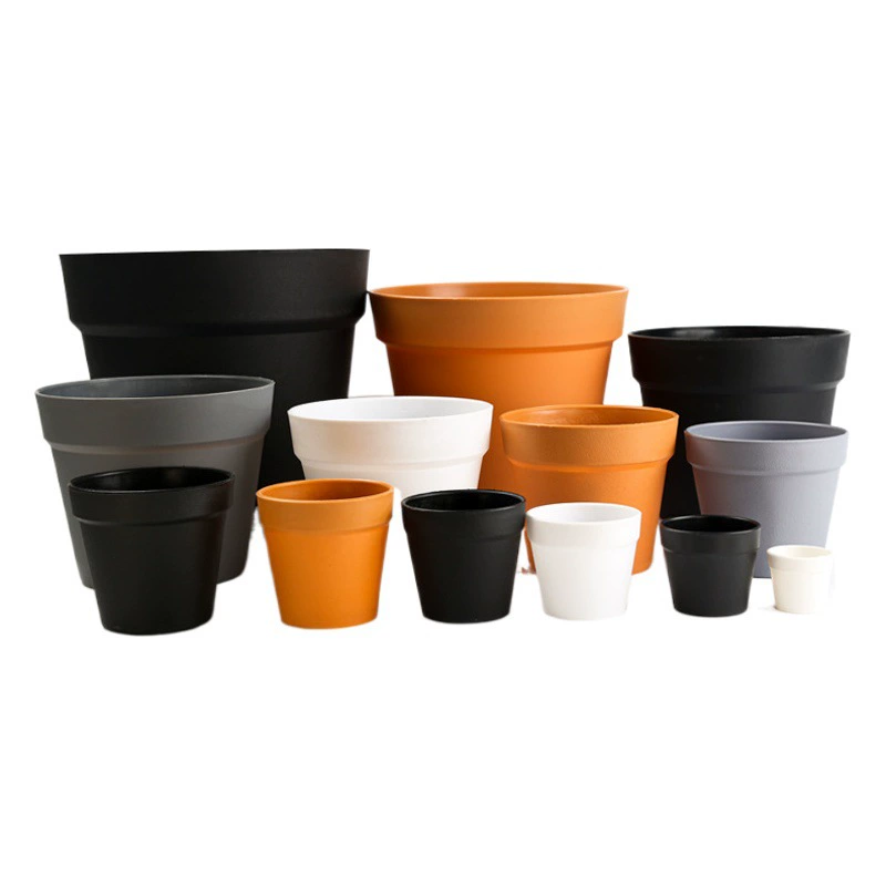 Производитель оптовый 2024 новый сочный цветочный горшок международный горшок имитация керамического пластика цветочный горшок PP новый материал утолщен и прочен