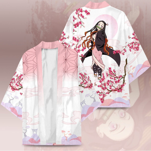  Cross-border New Arrival Demon Slayer Character Costume Summer Harajuku Kimono Haori Coat Yukata Jacket