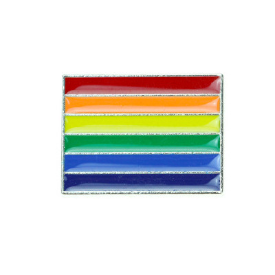 Heart Bridge Sheep Rainbow Flag Alloy Brooch Lapel Pin Accessory_voghion.com