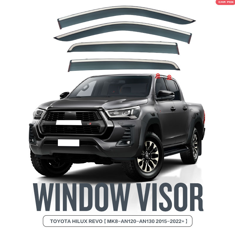 適用豐田海拉克斯晴雨擋雨板側窗導流板HILUX Window visor