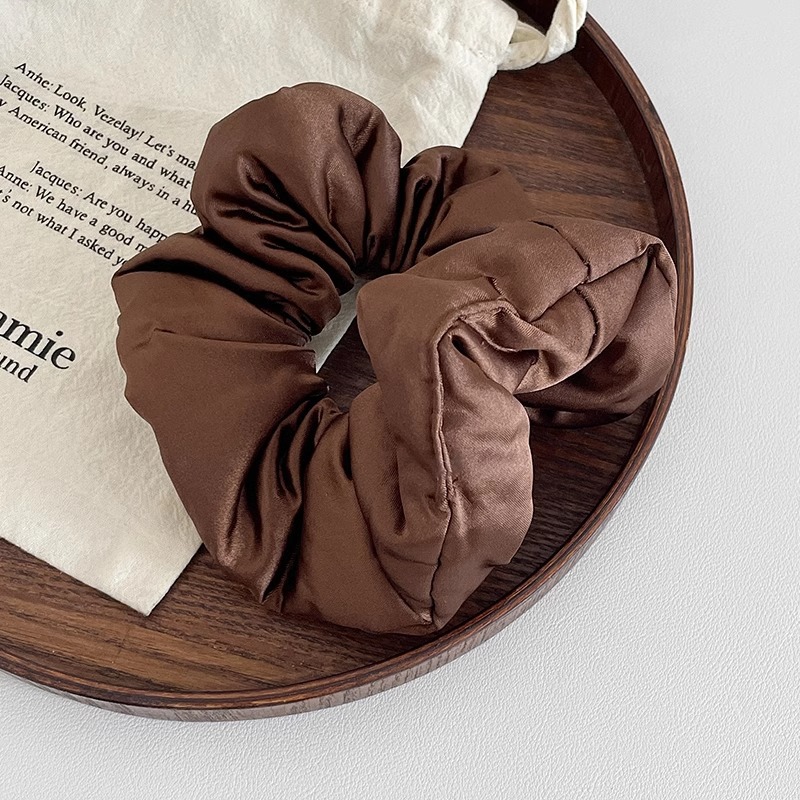 Fan Bingbing con la misma almohada, anillo de cabello de intestino grueso para mujeres 2025, nuevo satén suave no daña cabello, cuerda de cabello grande, anillo de intestino grueso