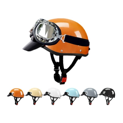Harley retro electric car motorcycle Motosiklet kaskı (dəbilqə)