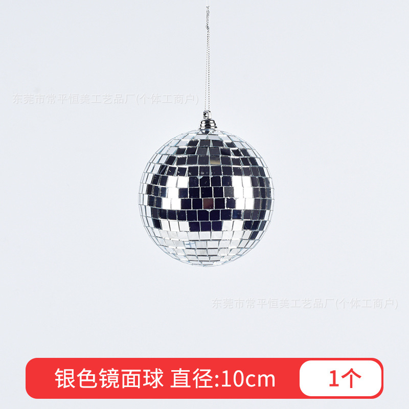 6 - 30cm reflejador de vidrio espejo bola de Navidad decoración para el hogar bola de mosaico escenario discoteca