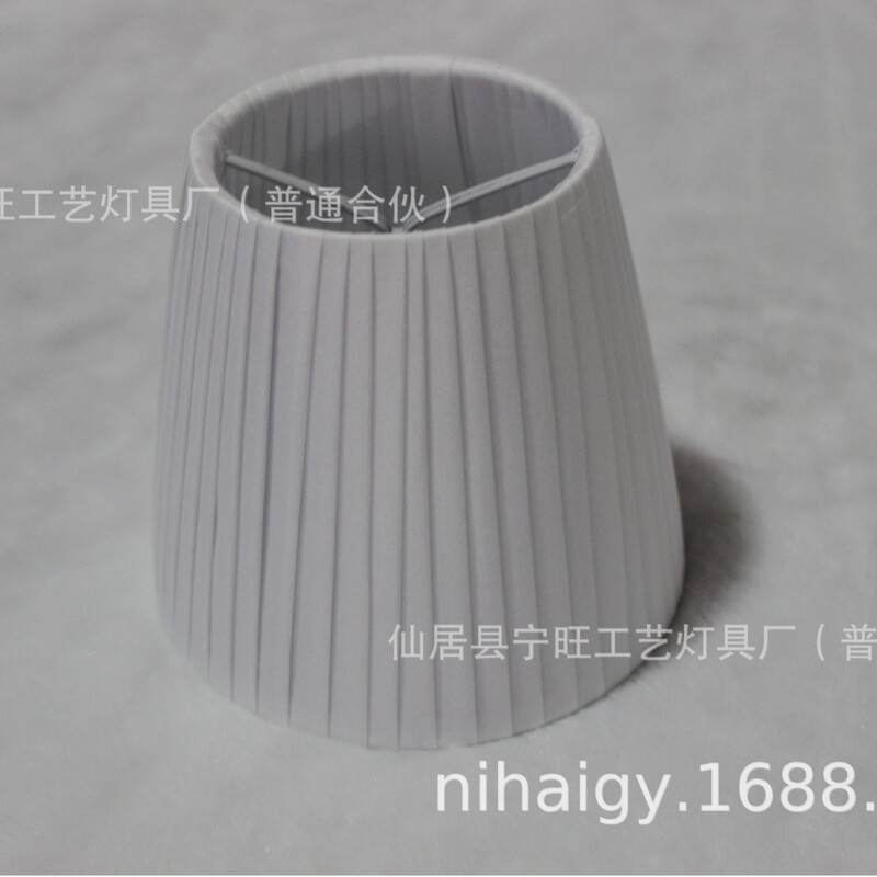 Cross-border folded cloth clip bubble lampshade white wrinkled lampshade