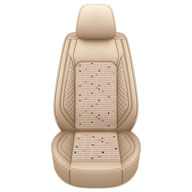 Lingxing – Modelə uyğun (Original) oturacaq örtükləri Ice Silk Car - bls-warm-beige-standard-edition-single-seat-11
