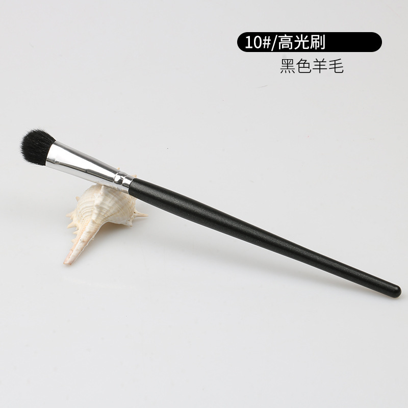 新しい黒の化粧ブラシセットルースパウダーブラッシュアイシャドウブラシコンシーラーブラシファンデーションブラシコンプリートセット滄州ブラシ化粧ブラシ|undefined
