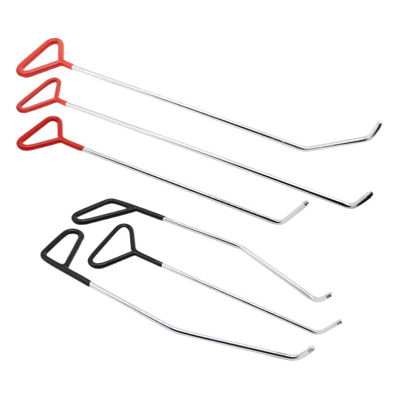 Juego de herramientas para reparar abolladuras de coches con palanca, gancho, removedor de abolladuras por granizo, herramienta para reparar parachoques.