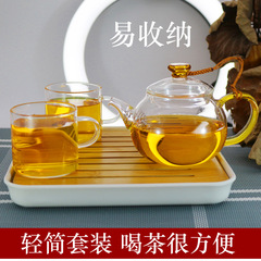 玻璃茶壺耐高溫加厚透明泡茶壺小號容量不鏽鋼過濾沖茶器功夫茶具