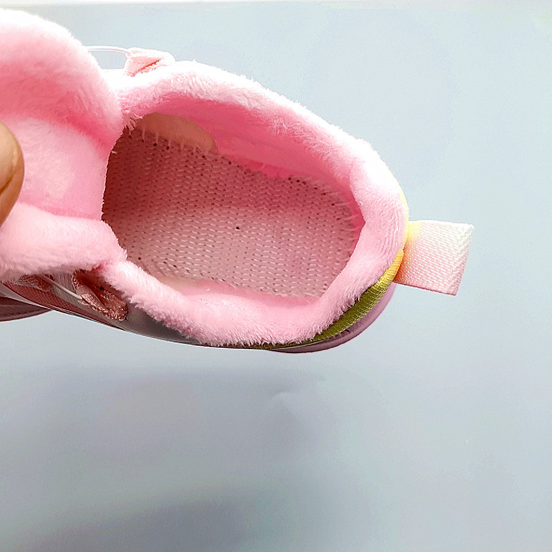 28-32 Zapatos deportivos de algodón con superficie de cuero para hombres, zapatos para niños, zapatos para niños, zapatos para niños y niñas