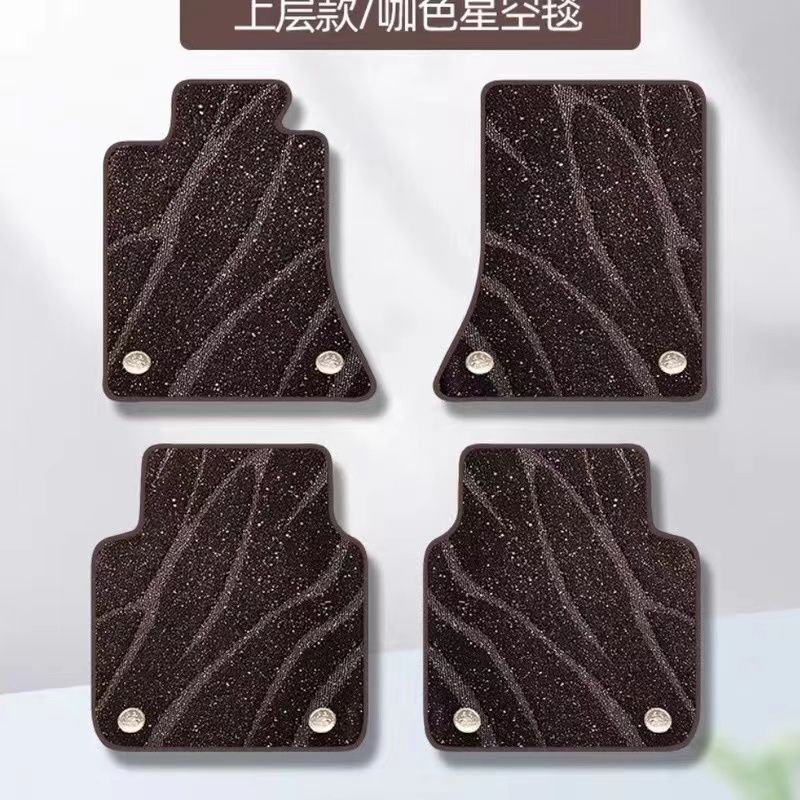 特別な車の厚みのある上層星空ブランケット、無臭、取り外し可能、耐摩耗性のメイン運転車のフロアマット|undefined