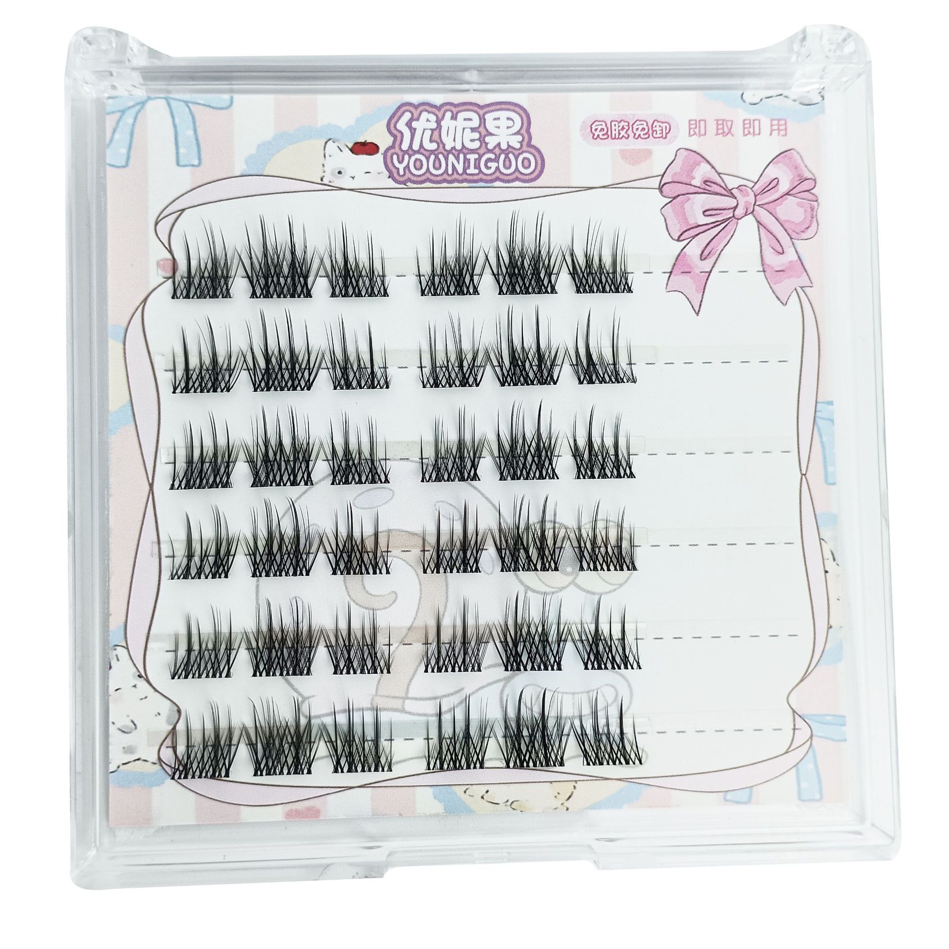 접착제가 없는 6줄