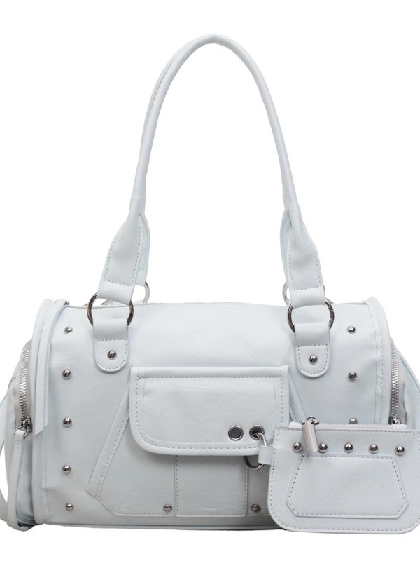 Bolso para mujeres 2026 nuevo cross-border bolso de motocicleta portátil de gran capacidad textura ligera de lujo versátil bolso de hombro
