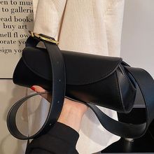 高级感法式小众腋下包包女秋冬2022新款时尚复古圆筒包单肩法棍包