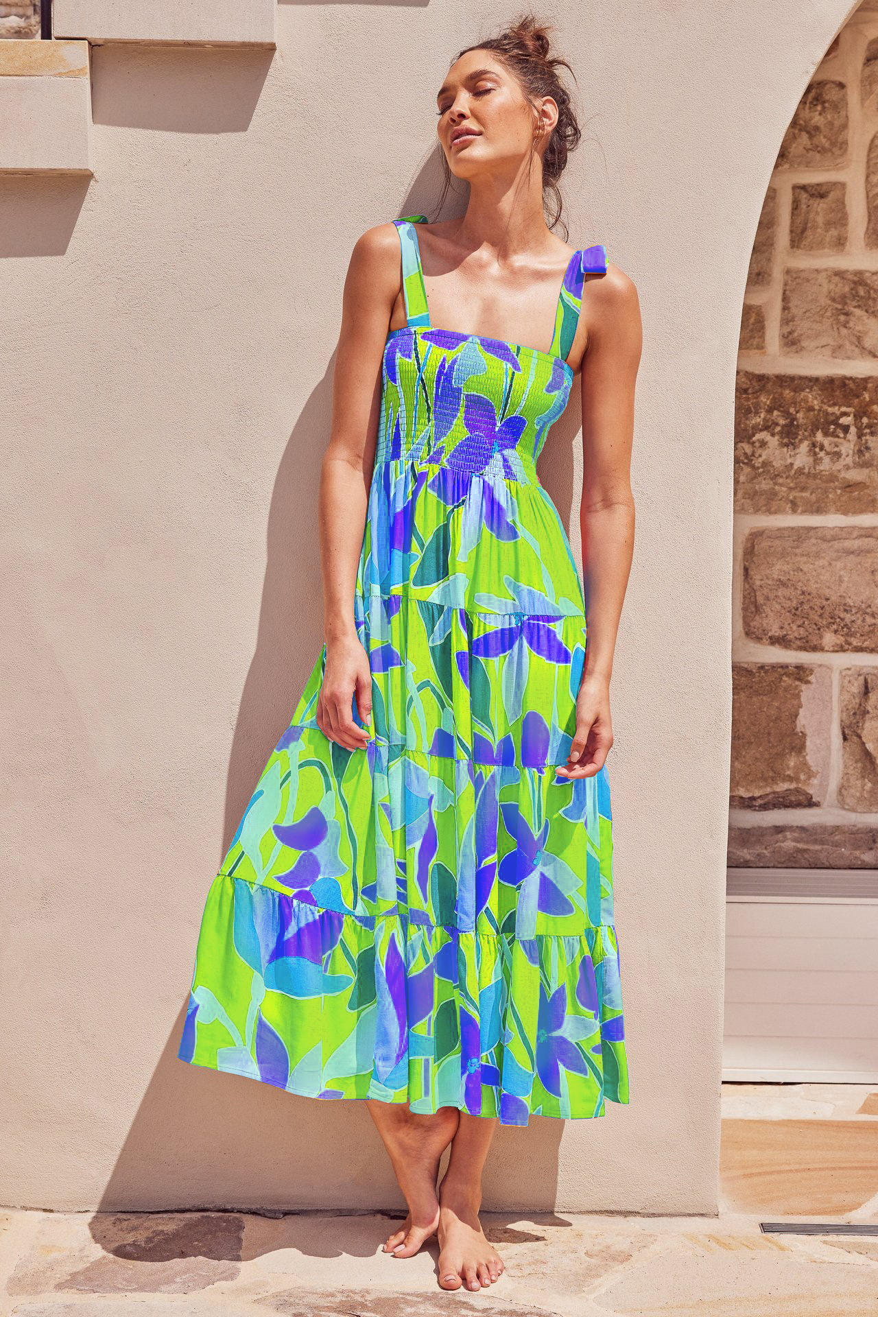 Women's Regular Dress Elegant Strap Sleeveless Printing Polka Dots Maxi Long Dress Daily display picture 59