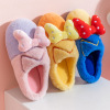 Demi-season slippers, cute non-slip keep warm footwear indoor with bow, suitable for import, internet celebrity