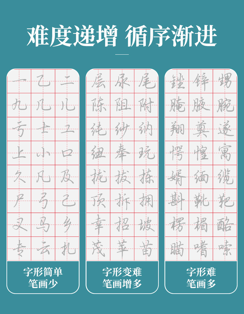 成人硬笔行书字帖零基础进阶训练描红临摹控笔练字帖行书-阿里巴巴