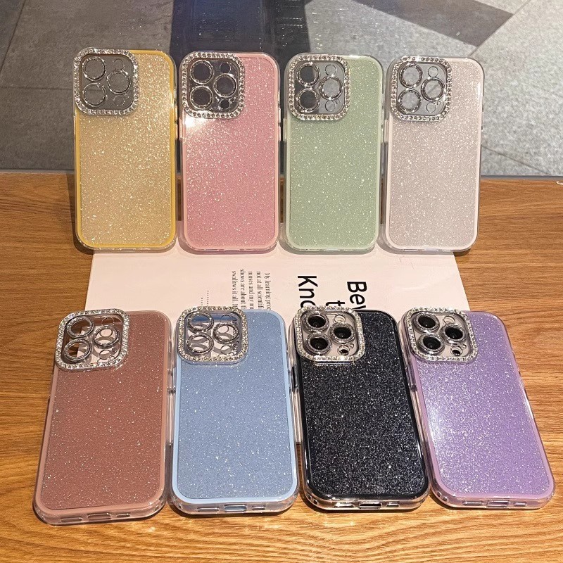 キラキラ輝く星柄 iPhone17Promax用スマホケース Apple15用キラキラ輝くダイヤモンド全面保護レンズカバー16|undefined