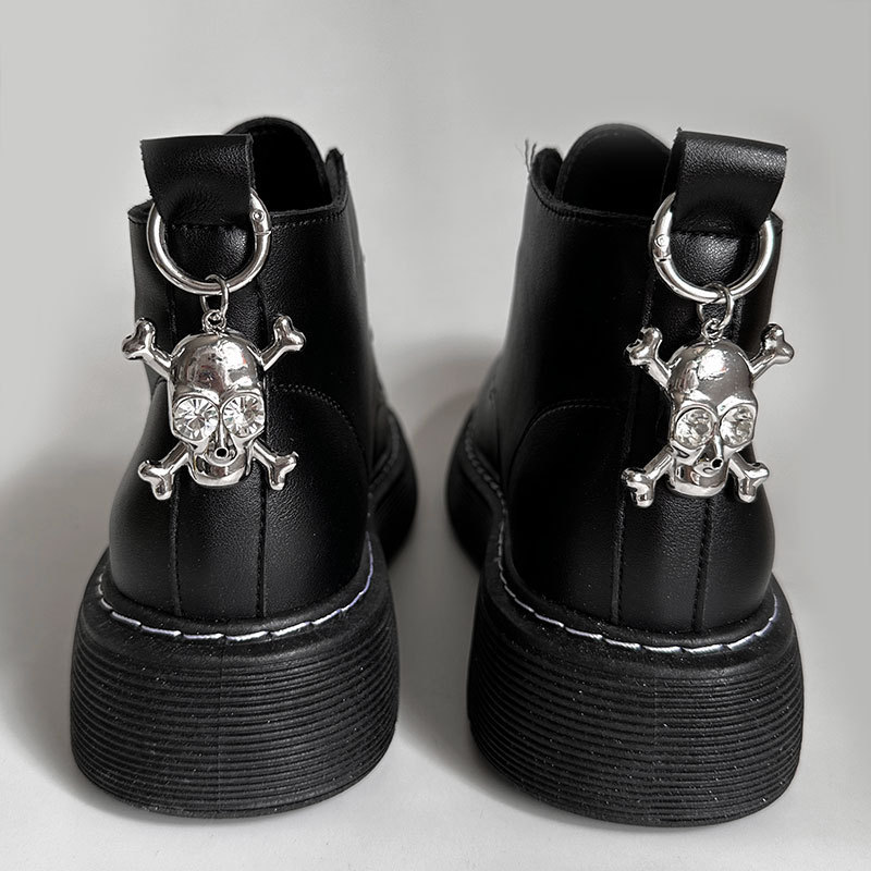 Personalized punk skull spider pendant shoe buckle dark style hot girl trendy men Martin Boots shoes accessories cross-border jewelry