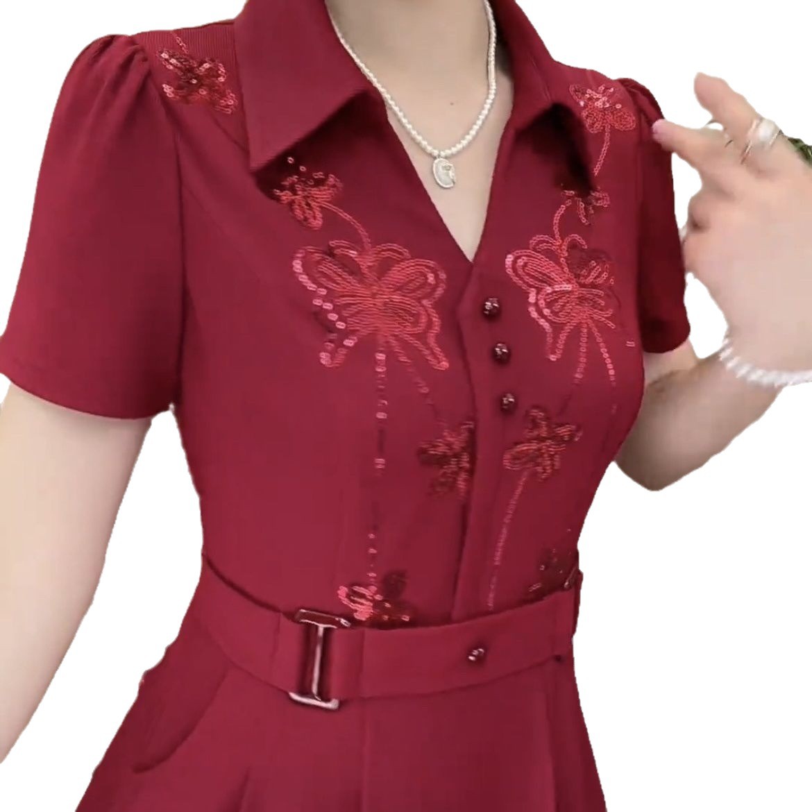 Autumn elegant long cute dress
