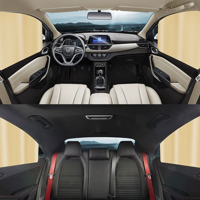 Universal aluminum alloy track car curtain non-magnetic double-sided adhesive paste car sunshade curtain shading sunshade