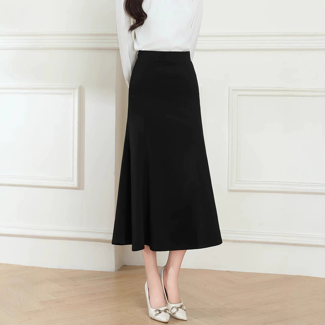 2025 новая юбка с рыбьим хвостом весной и летом с высокой талией тонкая юбка с полатым темпераментом