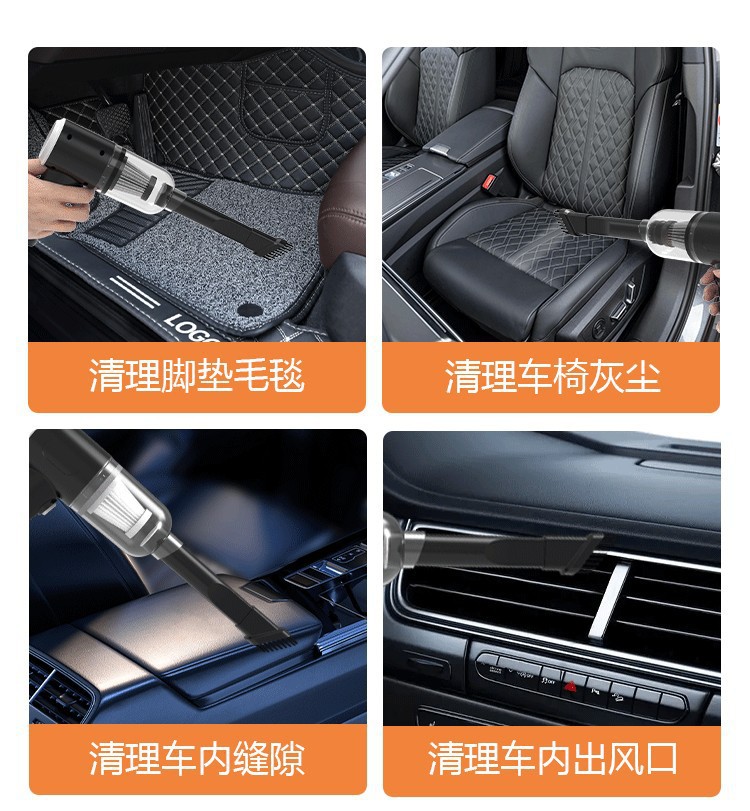 Cross-Border Wireless Handheld Car-Mounted Household Dust Collector Portable High-Power Blowing and Suction Dual-Purpose USB Rechargeable Vacuum Cleaner
